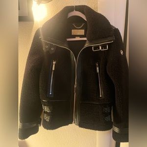 Michael Kors Fleece Moto Jacket